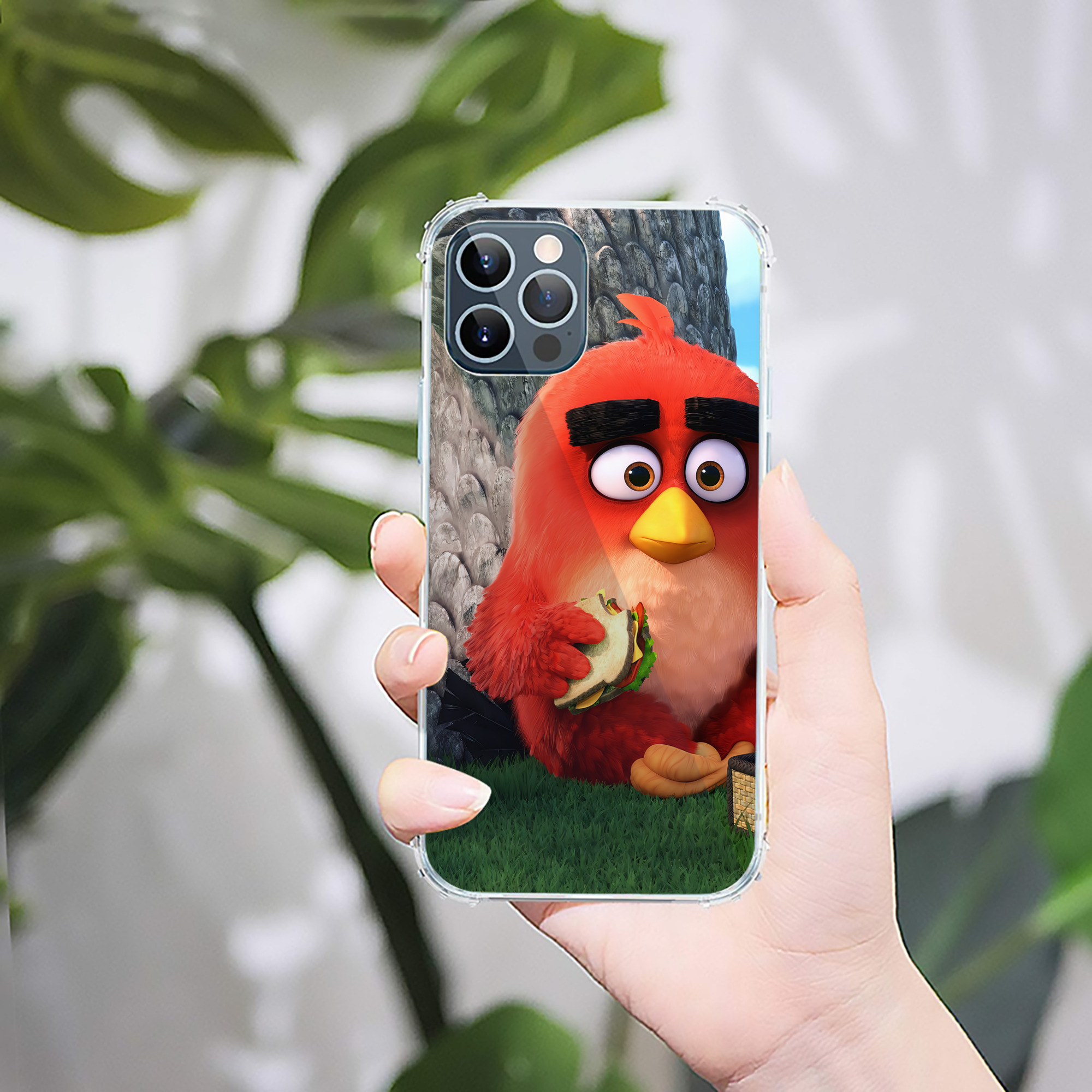 （画像用） Angry Birds アングリーバード 【iPhone 12シリーズ対応】透明スマホケース（クリアソフトケース）